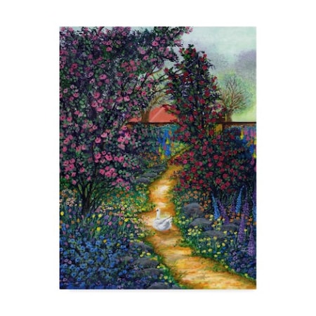 Bonnie B Cook 'Duck Garden' Canvas Art,18x24